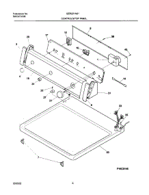 07 - Control Panel parts for Gibson Dryer GER221AS1 from AppliancePartsPros.com