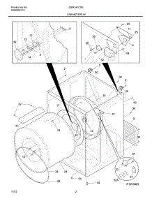 03 - Cabinet / Drum parts for Gibson Dryer GER341CS0 from AppliancePartsPros.com