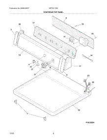 07 - Controls / Top Panel parts for Gibson Dryer GER331CS0 from AppliancePartsPros.com