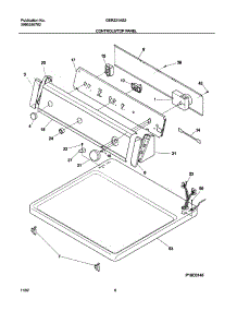 07 - Controls / Top Panel parts for Gibson Dryer GER221AS2 from AppliancePartsPros.com