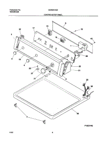 07 - Controls / Top Panel parts for Gibson Dryer GGR341AS2 from AppliancePartsPros.com