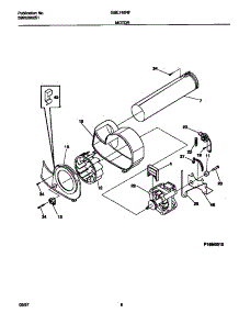 05 - Motor parts for Frigidaire Dryer GSE746RFS1 from AppliancePartsPros.com