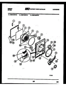 03 - Door Parts parts for Frigidaire Dryer DG27A7WVFX from AppliancePartsPros.com