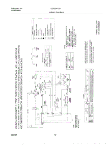 12 - 131518800 Wiring Diagram parts for Gibson Dryer GGR221AS0 from AppliancePartsPros.com