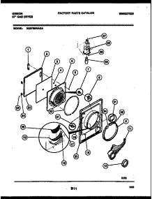 03 - Door Parts parts for Frigidaire Dryer DG27S8WAGA from AppliancePartsPros.com