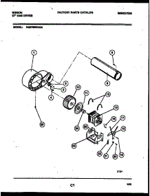 05 - Blower And Drive Parts parts for Frigidaire Dryer DG27S8WAGA from AppliancePartsPros.com