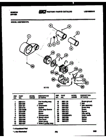 06 - Motor And Blower Parts parts for Frigidaire Dryer DG27S6WVFA from AppliancePartsPros.com