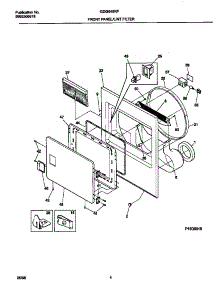 03 - Front Panel / Lint Filter parts for Frigidaire Dryer GDG546RFS0 from AppliancePartsPros.com