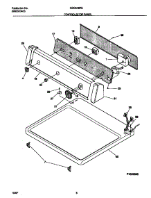 04 - Controls / Top Panel parts for Frigidaire Dryer GDG546RES1 from AppliancePartsPros.com