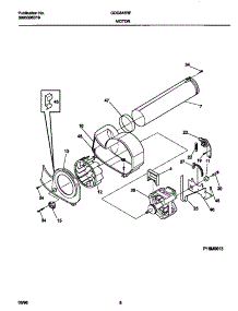 05 - Motor parts for Frigidaire Dryer GDG546RFS0 from AppliancePartsPros.com