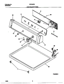 04 - Controls / Top Panel parts for Frigidaire Dryer GDE336RBD2 from AppliancePartsPros.com
