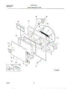 05 - Frnt Pnl,Door parts for Gibson Dryer GER221AS0 from AppliancePartsPros.com
