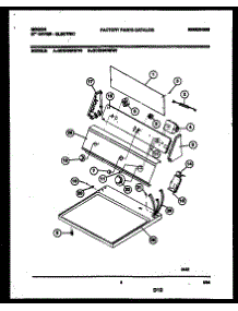 04 - Console And Control Parts parts for Frigidaire Dryer GDE336RBW0 from AppliancePartsPros.com