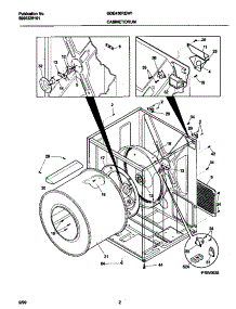 02 - Cabinet / Drum parts for Frigidaire Dryer GDE436REW1 from AppliancePartsPros.com
