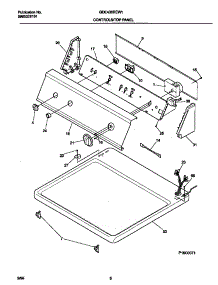 04 - Control Panel parts for Frigidaire Dryer GDE436REW1 from AppliancePartsPros.com