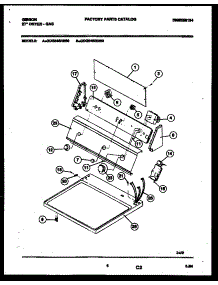 04 - Console And Control Parts parts for Frigidaire Dryer GDG546RBW0 from AppliancePartsPros.com