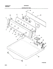 07 - Controls / Top Panel parts for Gibson Dryer GGR442AS4 from AppliancePartsPros.com