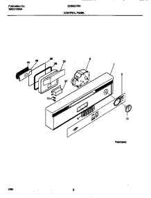 02 - Control Panel parts for Frigidaire Dishwasher GDB421RHR0 from AppliancePartsPros.com