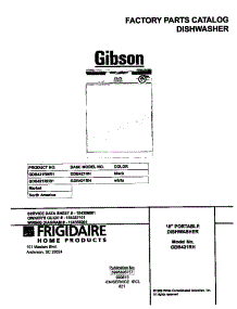 01 - Cover parts for Frigidaire Dishwasher GDB421RHR1 from AppliancePartsPros.com