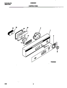 02 - Control Panel parts for Frigidaire Dishwasher GDB635RHS0 from AppliancePartsPros.com