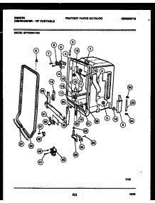 05 - Tub And Frame Parts parts for Frigidaire Dishwasher SP18D5KYGB from AppliancePartsPros.com