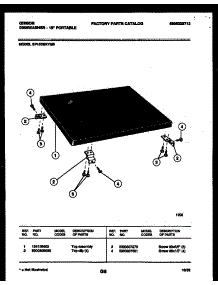 08 - Top Assembly parts for Frigidaire Dishwasher SP18D5KYGB from AppliancePartsPros.com