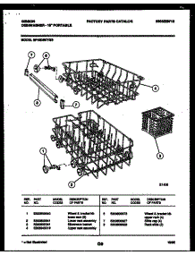 09 - Racks And Trays parts for Frigidaire Dishwasher SP18D5KYGB from AppliancePartsPros.com