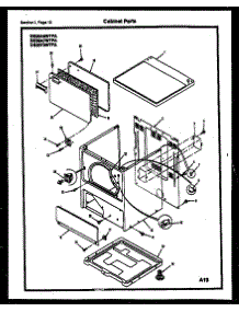 05 - Cabinet Parts parts for Frigidaire Dryer DE28A5WTFA from AppliancePartsPros.com