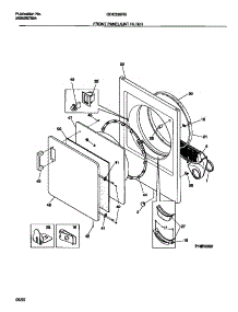 03 - Front Panel / Lint Filter parts for Frigidaire Dryer GDE336RBS0 from AppliancePartsPros.com