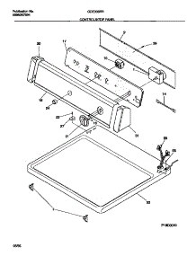 04 - Controls / Top Panel parts for Frigidaire Dryer GDE336RBS0 from AppliancePartsPros.com