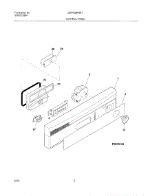 03 - Control Panel parts for Gibson Dishwasher GDP635RHR1 from AppliancePartsPros.com
