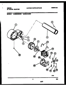 05 - Blower And Drive Parts parts for Frigidaire Dryer GDE546RBW0 from AppliancePartsPros.com