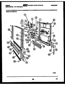 04 - Door Parts parts for Frigidaire Dishwasher SP18D5KYGA from AppliancePartsPros.com