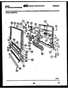 04 - Door Parts parts for Frigidaire Dishwasher SP24D5KYGA from AppliancePartsPros.com