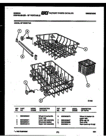 09 - Racks And Trays parts for Frigidaire Dishwasher SP18D5KYGA from AppliancePartsPros.com