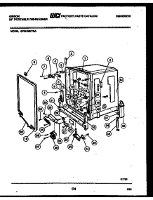 05 - Tub And Frame Parts parts for Frigidaire Dishwasher SP24D5KYGA from AppliancePartsPros.com