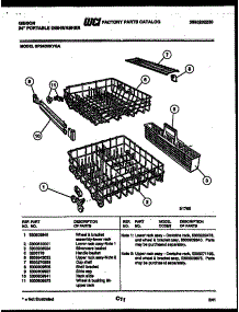 09 - Racks And Trays parts for Frigidaire Dishwasher SP24D5KYGA from AppliancePartsPros.com