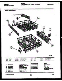 08 - Racks And Trays parts for Frigidaire Dishwasher SP24C6WWGC from AppliancePartsPros.com