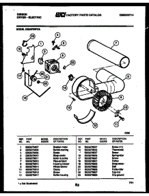 04 - Motor And Blower parts for Frigidaire Dryer DE24P2DYA from AppliancePartsPros.com