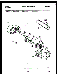05 - Blower And Drive Parts parts for Frigidaire Dryer DG27T3WXFE from AppliancePartsPros.com
