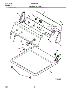 04 - Control Panel parts for Frigidaire Dryer GDG436REW1 from AppliancePartsPros.com