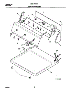 04 - P16c0083 Control Panel parts for Frigidaire Dryer GDG546RHS0 from AppliancePartsPros.com
