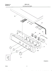 07 - Control Panel parts for Gibson Dryer GEF331AS0 from AppliancePartsPros.com