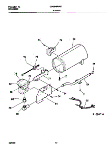 06 - P16b0010 Burner,Valve parts for Frigidaire Dryer GDG546RHS0 from AppliancePartsPros.com