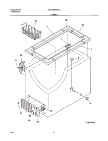05 - Cabinet parts for Gibson Freezer GFC07M3AW1 from AppliancePartsPros.com