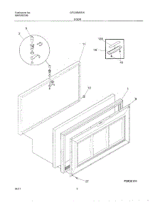 03 - Door parts for Gibson Freezer GFC05M3EW5 from AppliancePartsPros.com