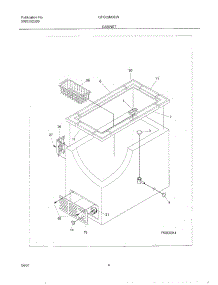 05 - Cabinet parts for Gibson Freezer GFC05M3EW5 from AppliancePartsPros.com