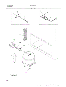 07 - System parts for Gibson Freezer GFC05M3EW5 from AppliancePartsPros.com