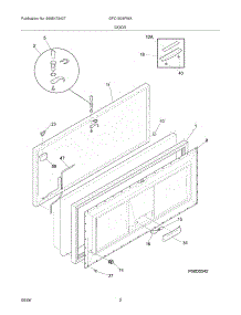 03 - Door parts for Gibson Freezer GFC1524FWA from AppliancePartsPros.com