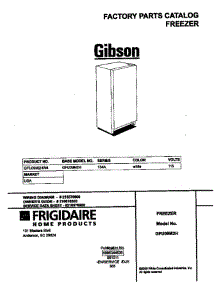 Cover parts for Gibson Freezer GFU09M2HW4 from AppliancePartsPros.com
